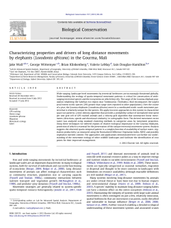 Characterizing properties and drivers of long distance movements