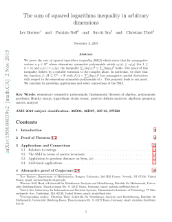 arXiv:1508.04039v1 [math.CA] 17 Aug 2015 The sum of squared