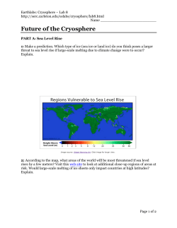 Future of the Cryosphere