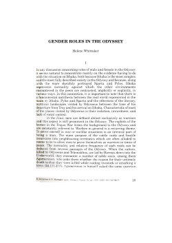 gender roles in the odyssey - Digitalt Universitetsbiblioteket i Bergen