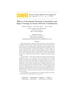 Effects of Sociogram Drawing Conventions and