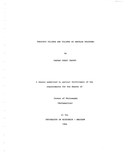 Chavey Thesis Introductory Material