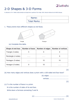 Geometry - F - 2D Shapes and 3D Forms v2