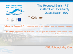 The Reduced-Basis (RB) method for Uncertainty