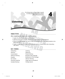 Listening - Kendall Hunt