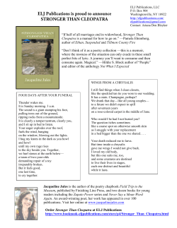 Sample poems and reviews