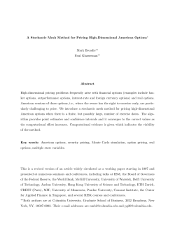 A Stochastic Mesh Method for Pricing High