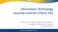 Information Technology General Controls (ITGCs) 101