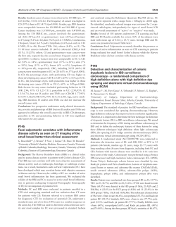 P145 Fecal calprotectin correlates with inflammatory disease activity