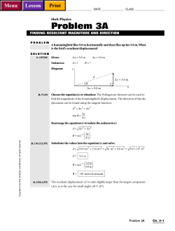 Problem 3A - rossahsscience