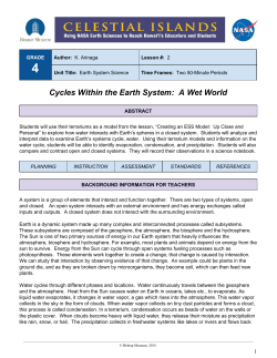 Cycles Within the Earth System: A Wet World