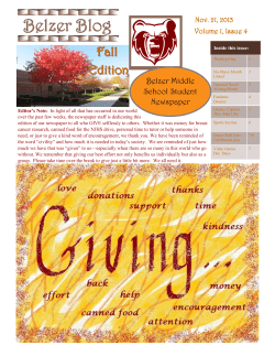 Belzer Blog - Belzer Middle School