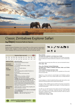 Classic Zimbabwe Explorer Safari