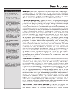 Due Process - Chancellor