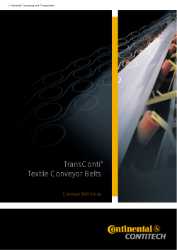 TransConti&reg; textile conveyor belts