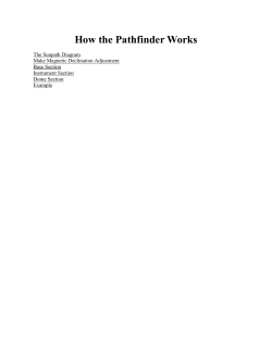 How the Pathfinder Works