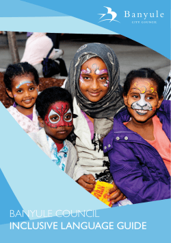 banyule council inclusive language guide