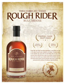 Rough Rider Bull Moose Three Barrel Rye Whisky