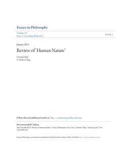 Review of "Human Nature"