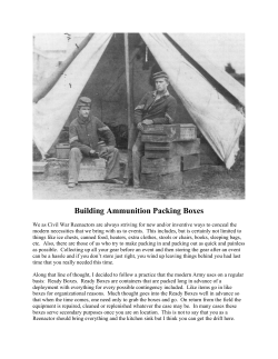 Building Ammunition Packing Boxes