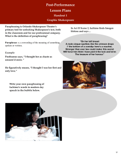 Cymbeline CG - Orlando Shakespeare Theater