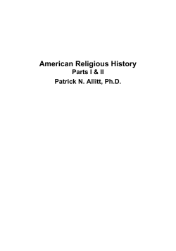 American Religious History - The Church at Horseshoe Bay