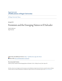 Feminism and the Emerging Nation in El Salvador