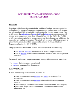 Accurately Measuring Seafood Temperatures