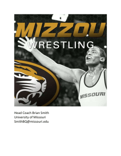 Head Coach Brian Smith University of Missouri SmithBQ@missouri