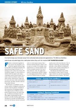 Securing programs with SELinux Sandbox