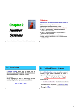 Number Systems
