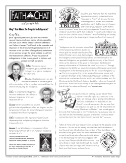 Hey! You Want To Buy An Indulgence?