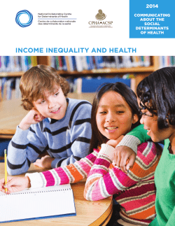 - National Collaborating Centre for Determinants of Health