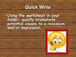 The 1920s and the Great Depression