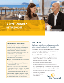 A well-funded retirement - Sun Life of Canada