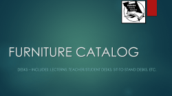 Furniture Catalog - Desks