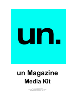 Media Kit - un Magazine