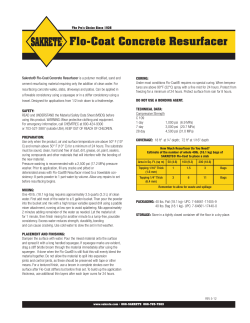 Flo-Coat Concrete Resurfacer