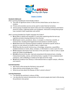 Chapter 5 Outline Standards Addressed Ohio`s Learning Standards