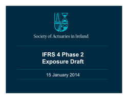 IFRS 4 Phase 2 Exposure Draft