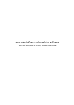 Association in Context and Association as Context