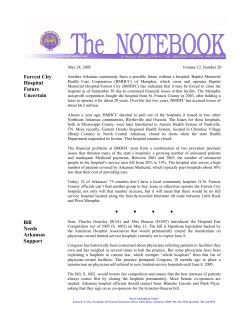 Notebook 05-24-05 - Arkansas Hospital Association
