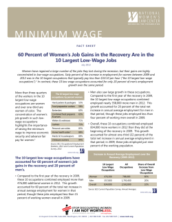 10 largest low-wage occupations