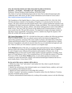Syllabus - University of Oregon`s English Department