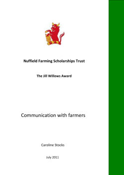 Communication with farmers