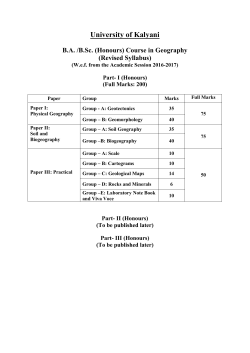 Geography-Syllabus - Haringhata Mahavidyalaya