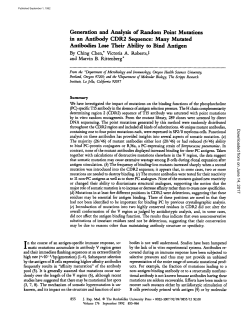 Generation and Analysis of Random Point Mutations in an