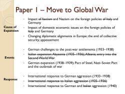 and German foreign policies