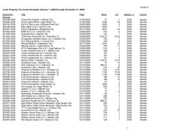 Archived Docketed Cases Lists-2009