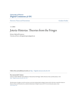 Jotería-Historias: Theories from the Fringes